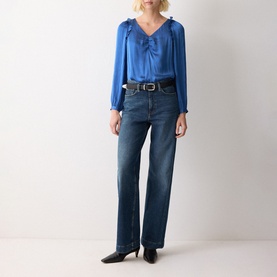 Frill Ruched Blouse