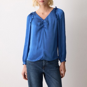 Frill Ruched Blouse