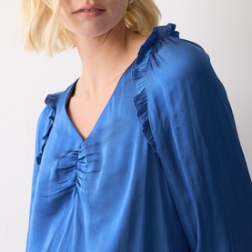 Frill Ruched Blouse