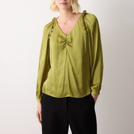Frill Ruched Blouse