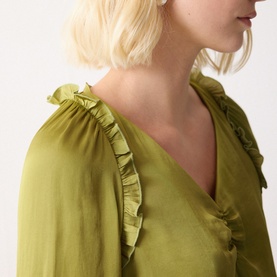 Frill Ruched Blouse