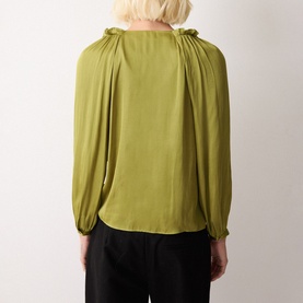 Frill Ruched Blouse