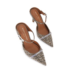 Strass Embellished Pointed Mules