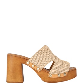 Sunkissed Raffia Block Sandals