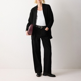 Open-Front Knit Cardigan