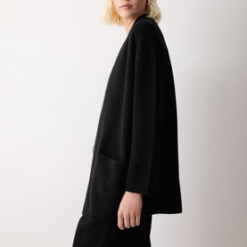 Open-Front Knit Cardigan