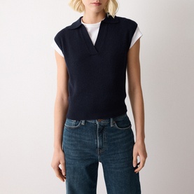 Collared Knit Vest