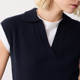 Collared Knit Vest