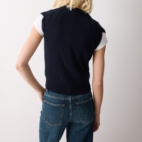 Collared Knit Vest