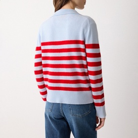 Stripe Collared Sweater