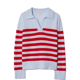 Stripe Collared Sweater