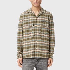 Slam Logo Check Print Overshirt