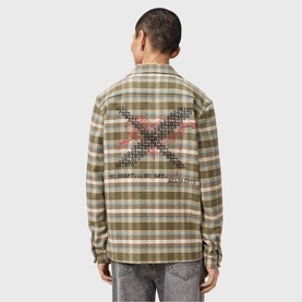 Slam Logo Check Print Overshirt
