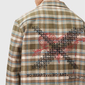 Slam Logo Check Print Overshirt