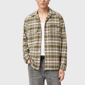 Slam Logo Check Print Overshirt