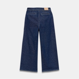 Button Wide Leg Jeans