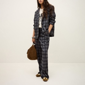 Teecee Check Print Suit Jacket