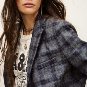 Teecee Check Print Suit Jacket