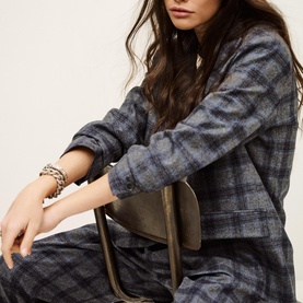 Teecee Check Print Suit Jacket