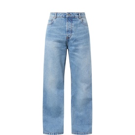Large Straight Leg Jeans