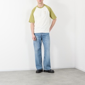 Logo Patch Contrast Sleeve T-Shirt