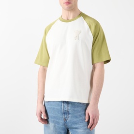 Logo Patch Contrast Sleeve T-Shirt