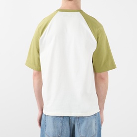 Logo Patch Contrast Sleeve T-Shirt