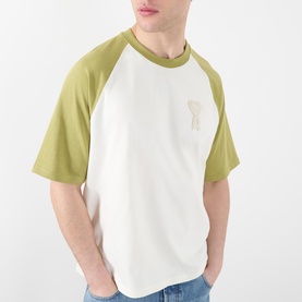 Logo Patch Contrast Sleeve T-Shirt