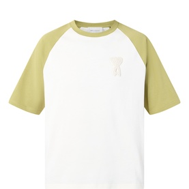 Logo Patch Contrast Sleeve T-Shirt