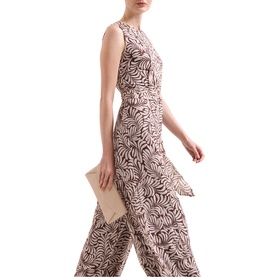 Janine Leaf Wide Leg Jumpsuit