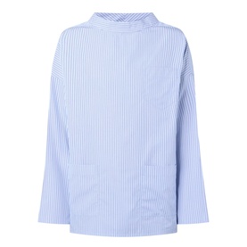 Triangle Logo Patch Pocket Striped Shirt