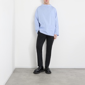 Triangle Logo Patch Pocket Striped Shirt