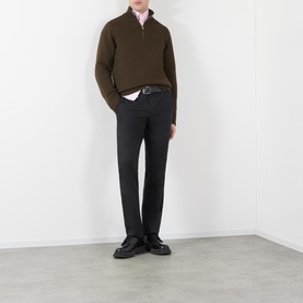 Triangle Logo Half Zip Sweater