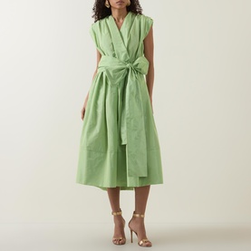 Haven Gathered Wrap Dress