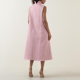 Ash Bow Tie Textured Dress