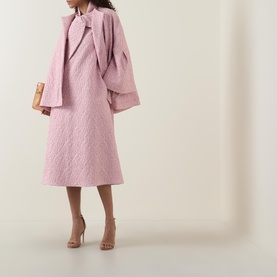 Ash Bow Tie Textured Dress