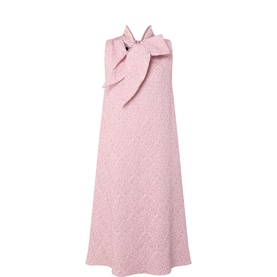 Ash Bow Tie Textured Dress