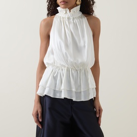 Sienna Gathered Frill Blouse