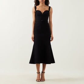 Belted Flared Dress