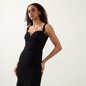 Belted Flared Dress