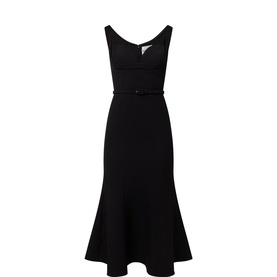 Belted Flared Dress