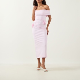 Flower Appliqu&eacute; Dress