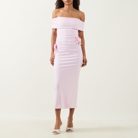 Flower Appliqu&eacute; Dress