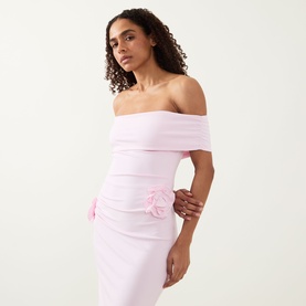 Flower Appliqu&eacute; Dress