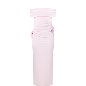 Flower Appliqu&eacute; Dress