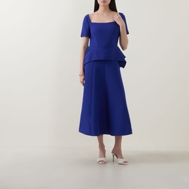 Peplum Flared Dress