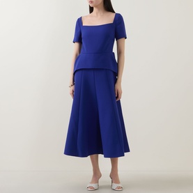 Peplum Flared Dress