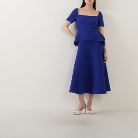Peplum Flared Dress