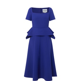 Peplum Flared Dress