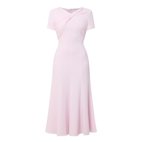 Twist & Drape Flared Dress